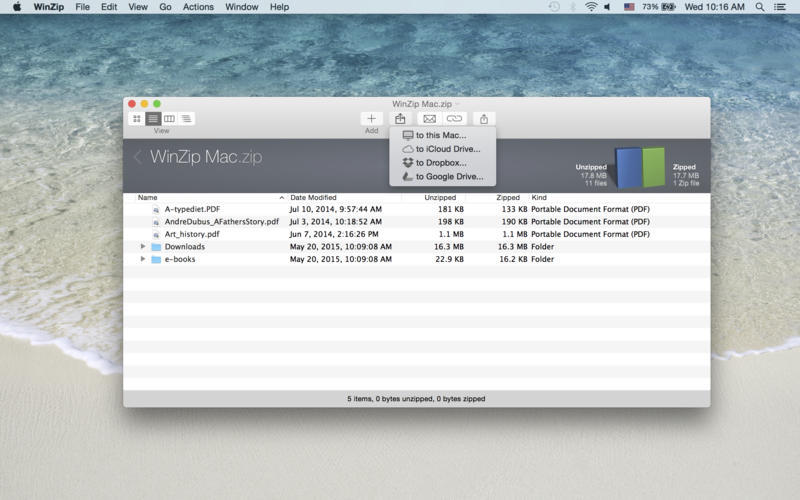 winzip 5 for mac images
